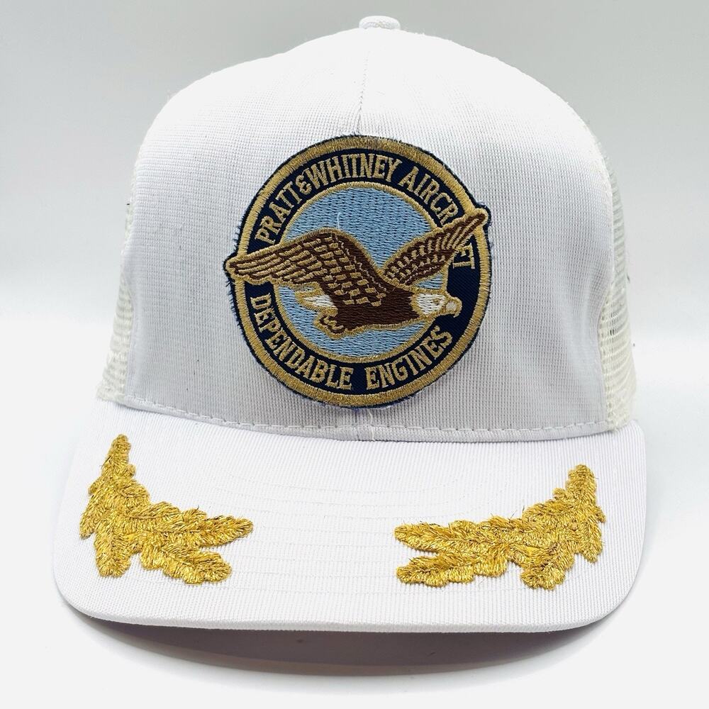 Vintage Pratt & Whitney Hat Dependable Engines Aviation SnapBack Hat Laurel Leaf